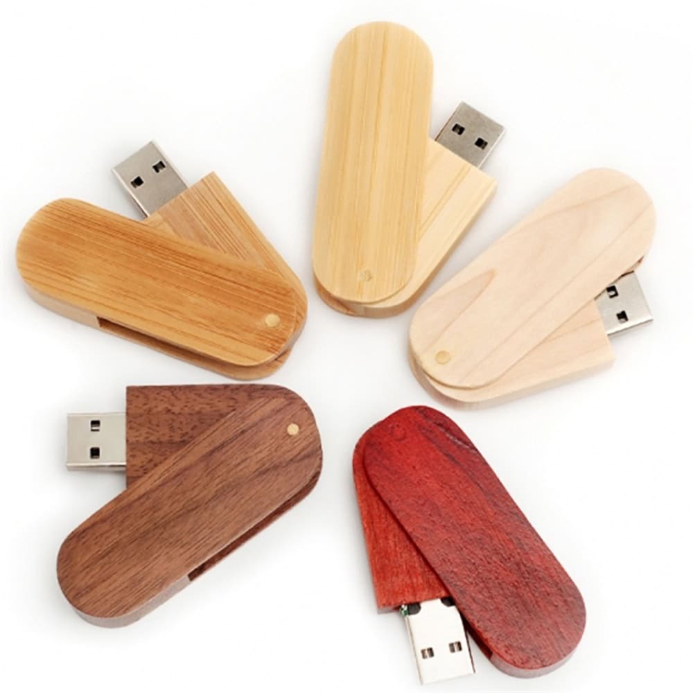 Swivel wooden usb flash drive supplier