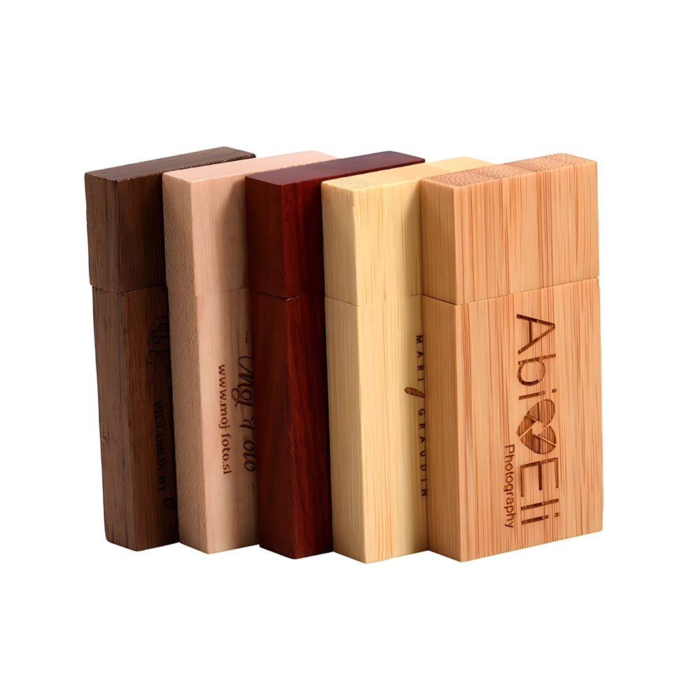 low price wooden box usb flash drive