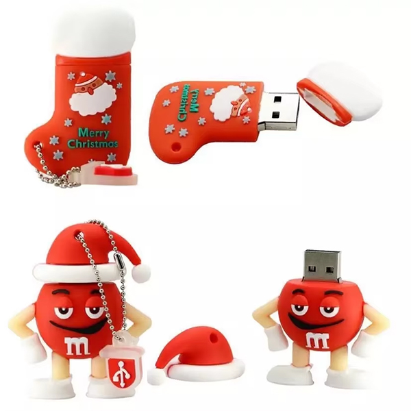 Christmas Gifts Usb Flash Drive Snowman Christmas Tree Flash Memory 2GB-128GB Usb Stick