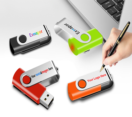 Customized USB Flash Drives 64MB 50PCS Exmapor ThumbDrive Personalized with Your Logo  Electronics