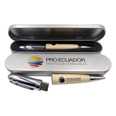 Customized Wooden USB pen by Proecuador