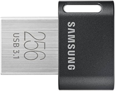 Samsung MUF-256ABAM FIT Plus USB 3.1 Flash Drive.256GB -400MBSRed Cast lron Grey Amazon.nl Electronics & Photo