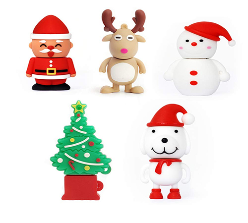 Santa Claus, Christmas Tree, Elk, Snowman, Dog New Year Gift U Drive