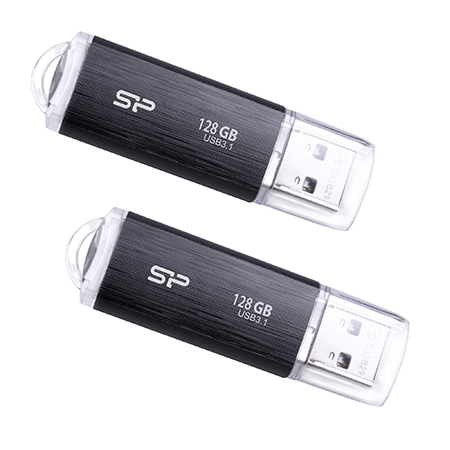 Silicon Power 2 Pack 128GB USB 3.03.1 Gen1 USB Flash Drive Blaze B02