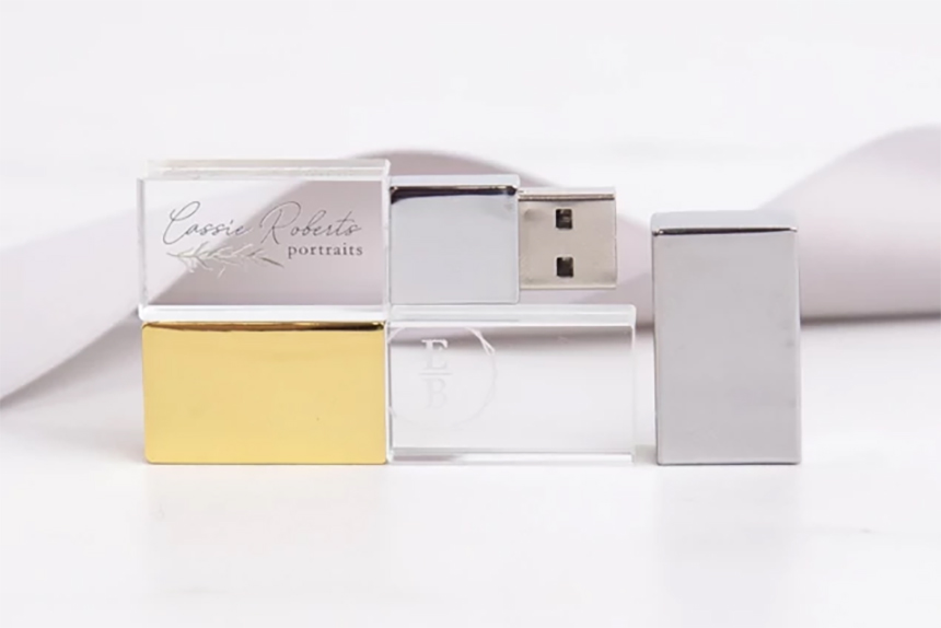 Crystal Flash Drive 3.0 Gold