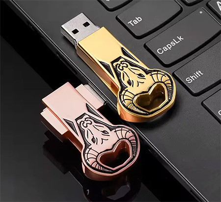 Custom Bull Head Shaped Metal USB Flash Drive