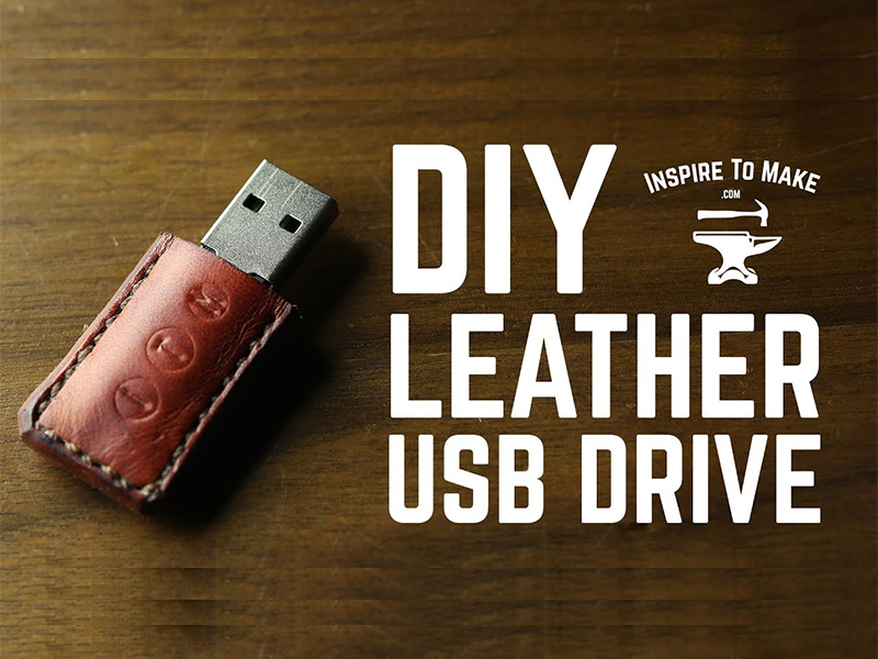 DlY Projects - Leather USB Drive