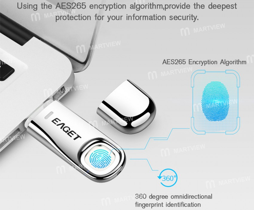 Fingerprint Encrypted Pen-type USB3.0 Flash Drive