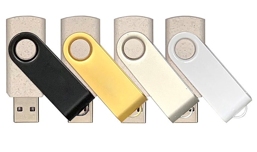 Promotional Eco-Friendly USB Flash Drives Customized With Logo