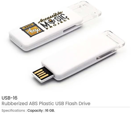 Rubberized ABS Plastic USB 16GB