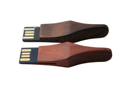 Red Wood USB Flash Drive