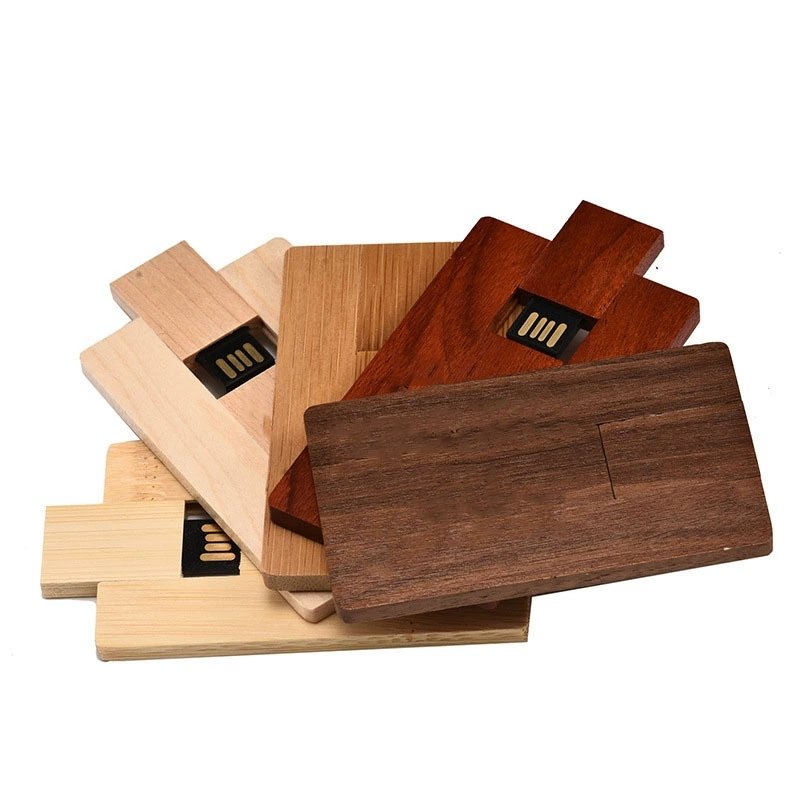 wood card usb flash drive